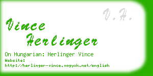 vince herlinger business card